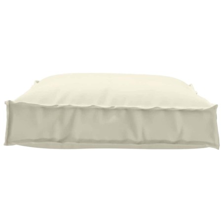 Coussin de palette crème 70 x 70 x 12 cm en tissu Oxford. 