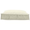 Coussin de palette crème 70 x 70 x 12 cm en tissu Oxford. 