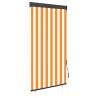 Store roulant d'extérieur 80x250 cm Blanc et orange 