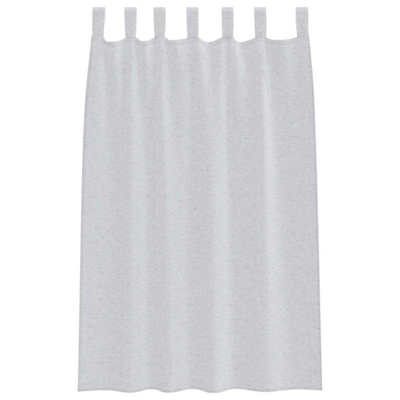 Rideaux 2 pcs Gris clair 140 x 175 cm Polyester 