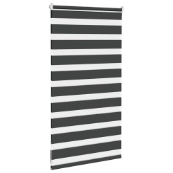 Store zèbre noir 90x100 cm largeur du tissu 85,9 cm polyester 