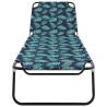 Fauteuil de Jardin Pliant Motif Floral Tissu Oxford 600D 