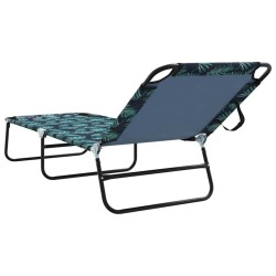 Fauteuil de Jardin Pliant Motif Floral Tissu Oxford 600D 