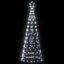 Sapin de Noël à LED 200 LED blanc froid 182 cm 
