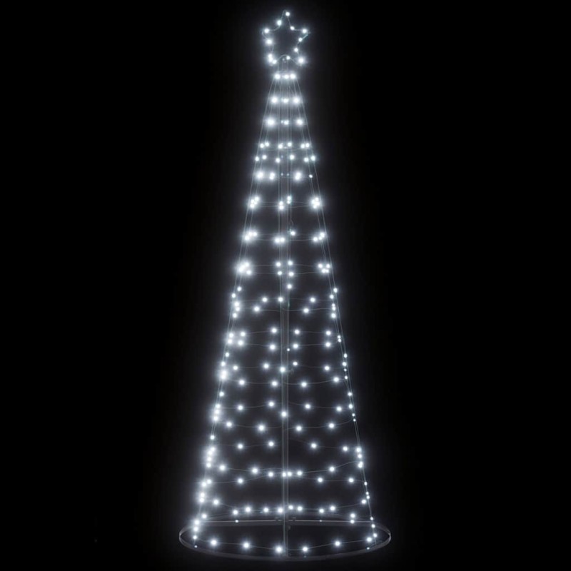 Sapin de Noël à LED 200 LED blanc froid 182 cm 