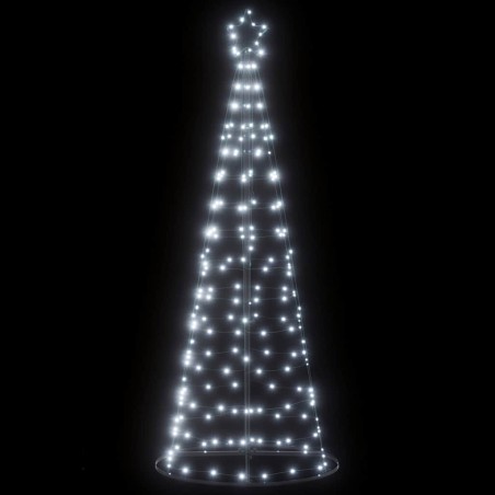 Sapin de Noël à LED 200 LED blanc froid 182 cm 