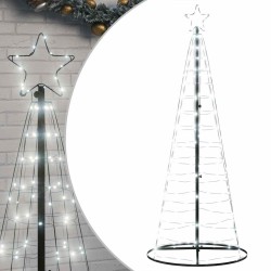 Sapin de Noël à LED 200 LED blanc froid 182 cm 