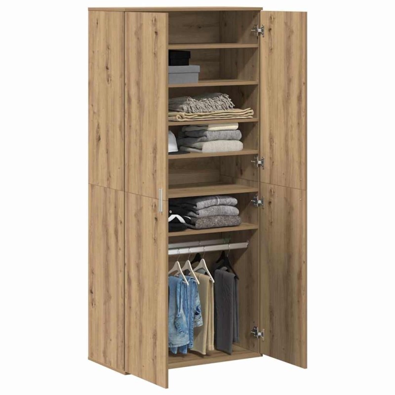 Haut de meuble Artisan Chêne 80x39x178 cm Bois d'ingénierie 