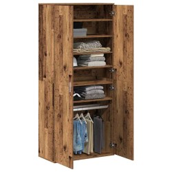 Highboard Bois Vieilli 80x39x178 cm 