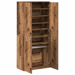 Highboard Bois Vieilli 80x39x178 cm 