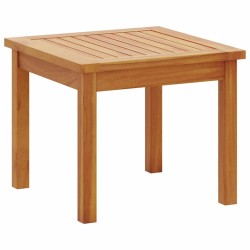 Ensemble bistro de jardin 3 pièces avec coussins en bois d'acacia massif 