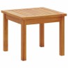 Ensemble bistro de jardin 3 pièces avec coussins en bois d'acacia massif 