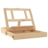 Chevalet de table avec tiroir 33,5x25,5x7 cm bois massif de pin 