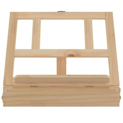 Chevalet de table avec tiroir 33,5x25,5x7 cm bois massif de pin 