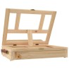 Chevalet de table avec tiroir 33,5x25,5x7 cm bois massif de pin 