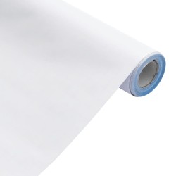 Autocollant auto-adhésif pour meuble blanc mat 90x500 cm PVC 