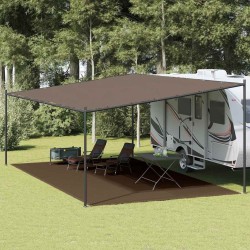 Tapis de tente 400x700 cm Marron 