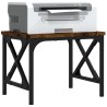 Support d'imprimante chêne fumé 40x30x31 cm bois d'ingénierie 