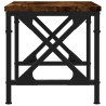 Support d'imprimante chêne fumé 40x30x31 cm bois d'ingénierie 