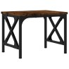 Support d'imprimante chêne fumé 40x30x31 cm bois d'ingénierie 