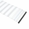bordures de jardin 20 cm x 10 m en acier galvanisé flexible et ondulé 
