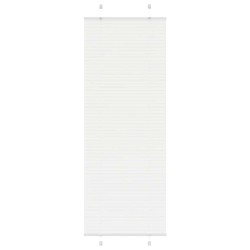 Store plissé blanc 75x200 cm largeur du tissu 74,4 cm polyester 