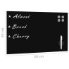 Tableau noir magnétique mural Verre 50x30 cm 