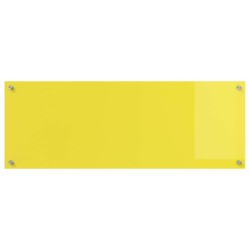 Crédence de cuisine Jaune 110x40x0,6 cm en verre trempé 