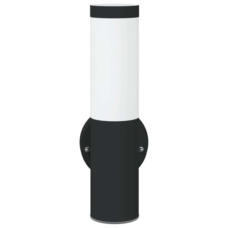 Applique Murale Extérieure Noir Acier Inoxydable IP44 