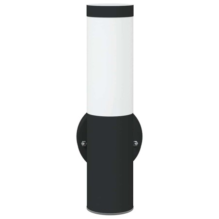Applique Murale Extérieure Noir Acier Inoxydable IP44 