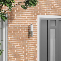 Applique murale extérieure Argent Acier inoxydable IP44 