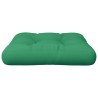 Coussin de palette vert 58x58x10 cm tissu 