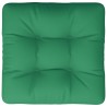 Coussin de palette vert 58x58x10 cm tissu 