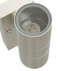 Applique Murale Extérieure Acier Inoxydable Argent IP44 