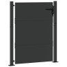 Porte de Jardin Noir 105 x 150 cm Acier peint par poudre 