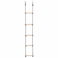 Échelle à 5 échelons 210 cm Bois de pin massif 