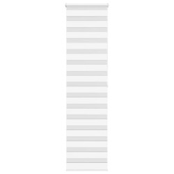 Store zèbre blanc 60x200 cm largeur du tissu 55,9 cm polyester 
