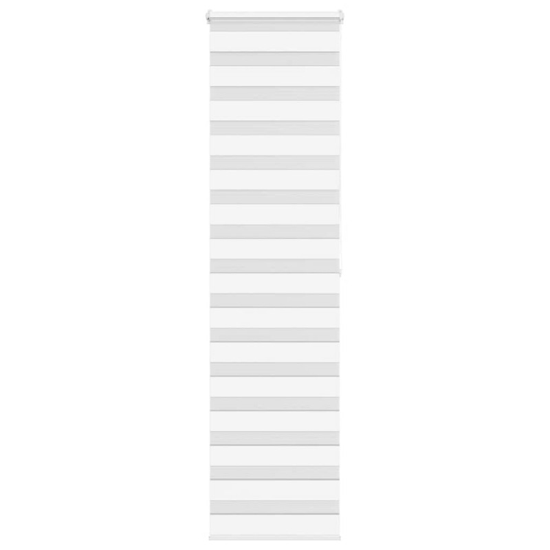Store zèbre blanc 60x200 cm largeur du tissu 55,9 cm polyester 