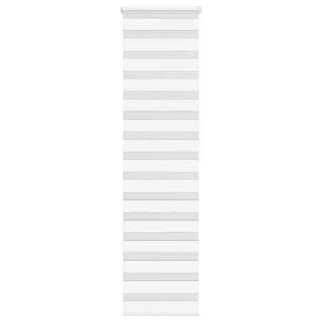 Store zèbre blanc 60x200 cm largeur du tissu 55,9 cm polyester 
