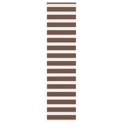 Store zèbre marron 60x200 cm largeur du tissu 55,9 cm polyester 