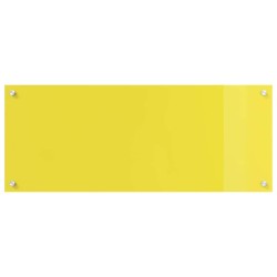 Écran de cuisine Jaune 100x40x0.6 cm Verre trempé 