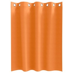 Rideaux 2 pcs Orange vif 140 x 140 cm Polyester 