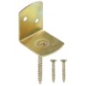 Supports de panneau de clôture 48pcs Forme en L Métal galvanisé 