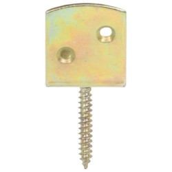Supports de panneau de clôture 48pcs Forme en L Métal galvanisé 