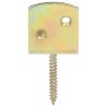 Supports de panneau de clôture 48pcs Forme en L Métal galvanisé 