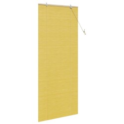 Stores et Occultants avec des rideaux Jaune 80 x 220 cm Bambou 