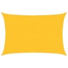 Voile d'ombrage 160 g/m² rectangulaire jaune 2x2,5 m PEHD 