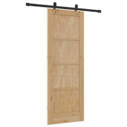 Porte coulissante avec kit 'ORKDAL'en bois massif de pin 
