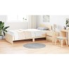 Tapis shaggy avec dos en latex gris ø90 cm 
