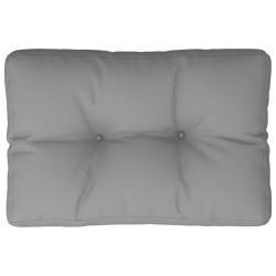 Coussin de palette gris 50x40x12 cm tissu 